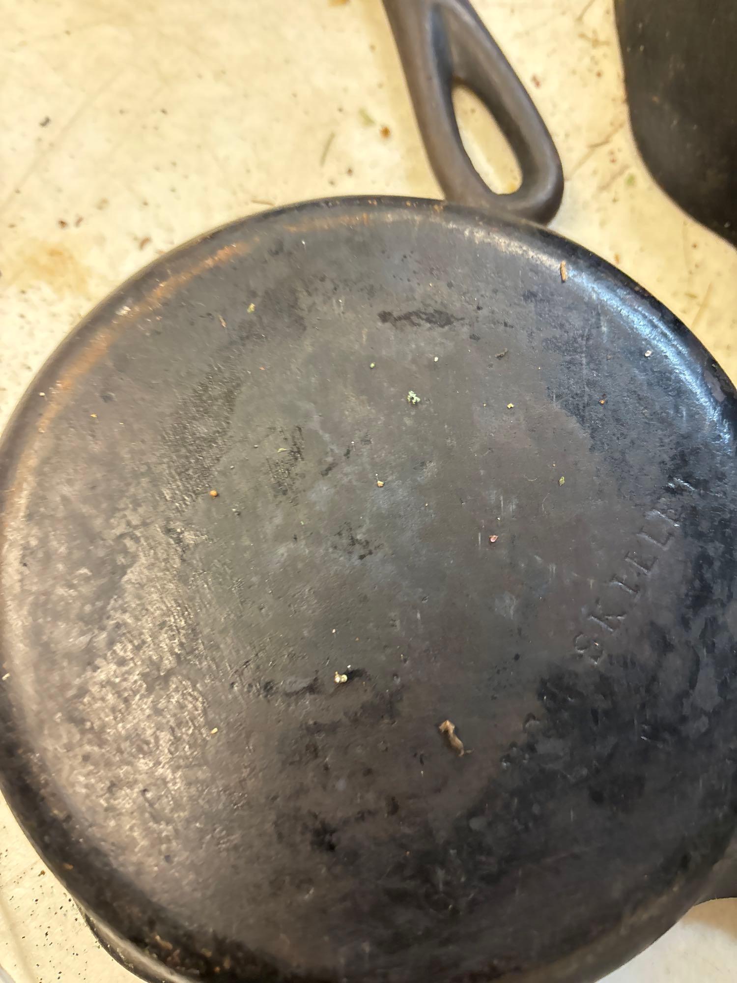 large lot of cast-iron pans Wagner Ware etc.