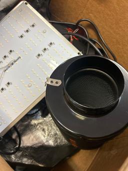 spider farmer light filter fan grow kit