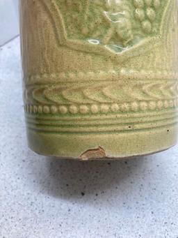 Antique stoneware pitcher
