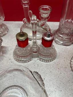 Glass and crystal pieces