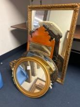 lot of vintage mirrors