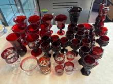 Avon Cape Cod glass Ruby red glass