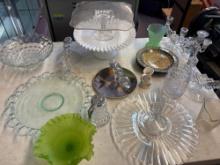 cake stands candlesticks sponge painted plates etc.