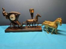United horse carriage clock