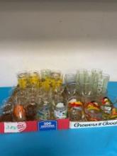 Mid century glassware, swanky swigs, Tom and Jerry, Welches, glasses, Garfield mugs and more