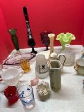 Swung Vases Fenton toothpick holders and more