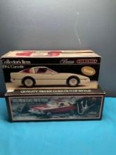 2 Beam?s decanter collector cars 1984 Corvette and 1974 Mercedes-Benz