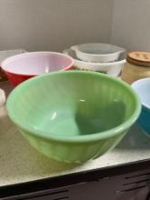 large lot of Pyrex and jadeite