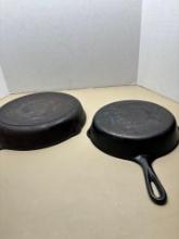 Wagner Ware and one other cast-iron fry pan