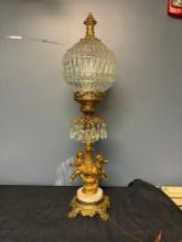 elegant Victorian style table lamp approximately 29 inches tall