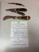 collectible buck knife see list One uncle Henry Schrade
