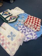 Beautiful chenille spread, cutter quilts, runners