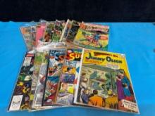 Vintage comic books Superman marvel