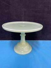 Jadeite pedestal cake stand