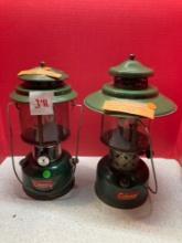 2 vintage Coleman lanterns