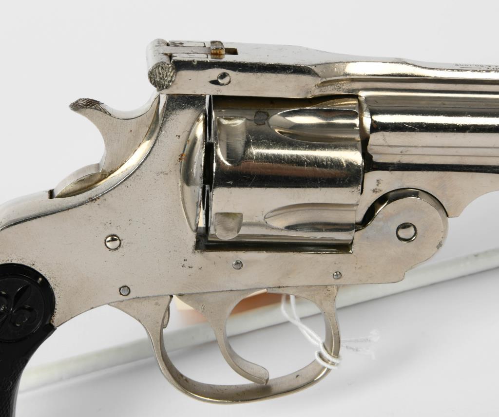 Thames Arms Top Break Nickel Revolver .38 Caliber