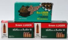 150 Rounds Of 9mm Luger Ammunition