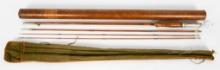 Rare Vtg Hand Tied 5 Side Vintage Bamboo Fly Rod