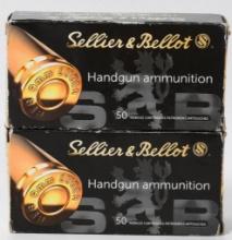 100 Rounds Of Sellier & Bellot 9mm Luger Ammo