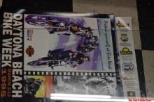 Lot of 3: 1995 Daytona Beach Bike Week and BIKETOBERFEST Harley Davidson Men's Journal Event Posters