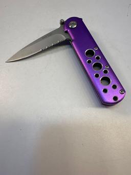 Duck Purple Pocket Knife