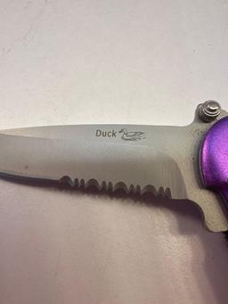 Duck Purple Pocket Knife