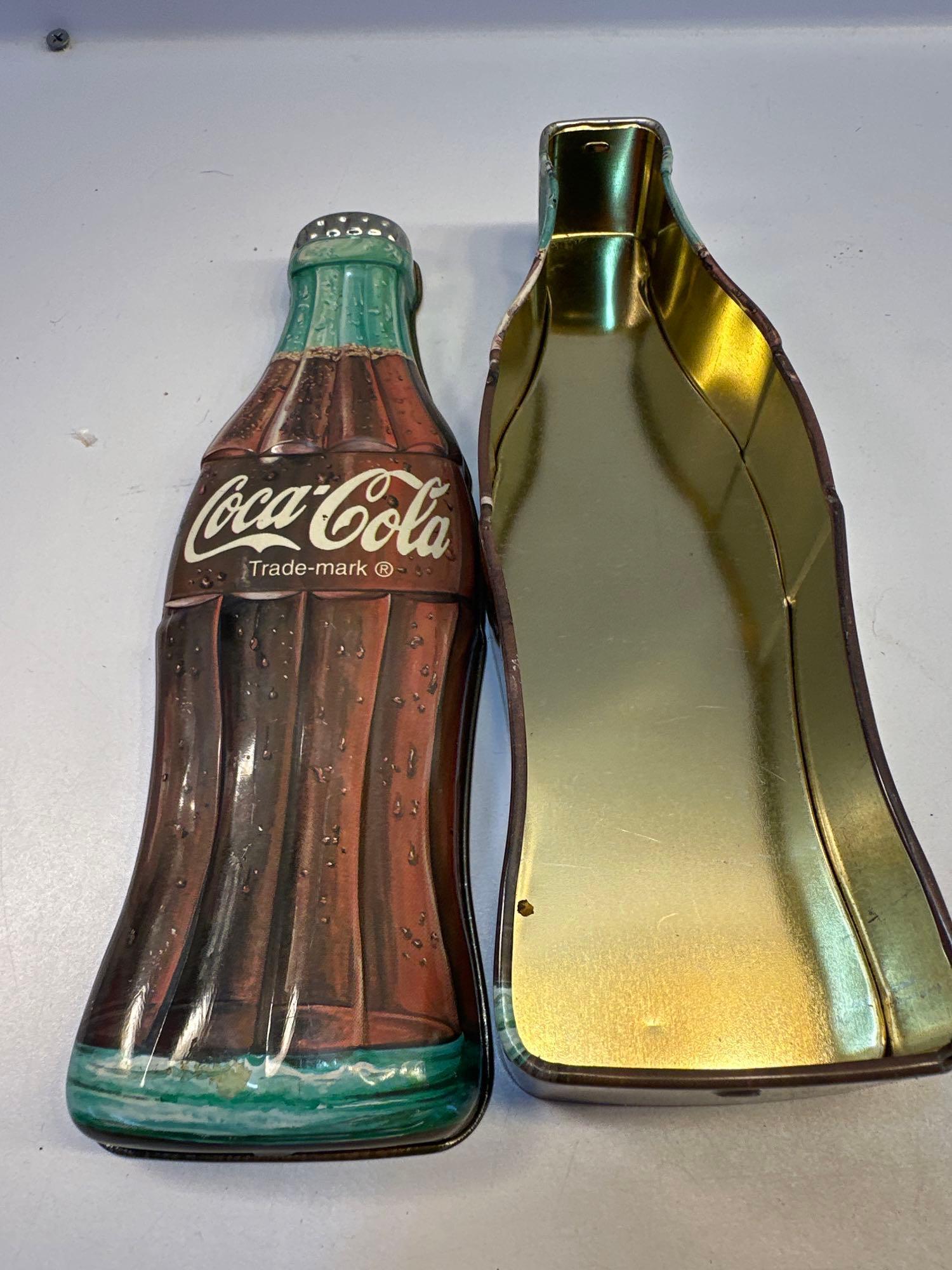 Vintage Coca-Cola Bottle Cap/ Vintage Coca-Cola Shaped Tin