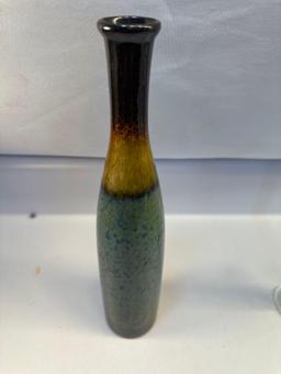 2 Glass Vases/ 1 Ceramic Vase