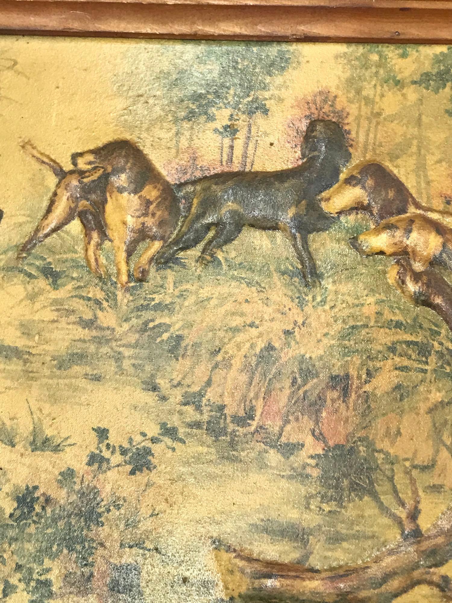 3D Painting of Hunting Dogs