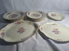 2 Decorative Platters, 10 Dinner Plates , 1 Dinner Salad Bowl