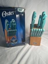 New Oster 14 Pc Cutlery Set Stainless Steel