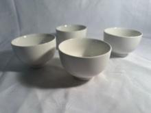 Set of 4 Fiddle and Fern Collection Bowls