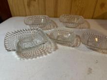 3 Decorative Glass Bowls , 2 Decorative Glass Bowls