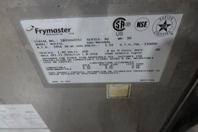 FRYMASTER DEEP FRYER NATURAL GAS MOD:MJCFSC