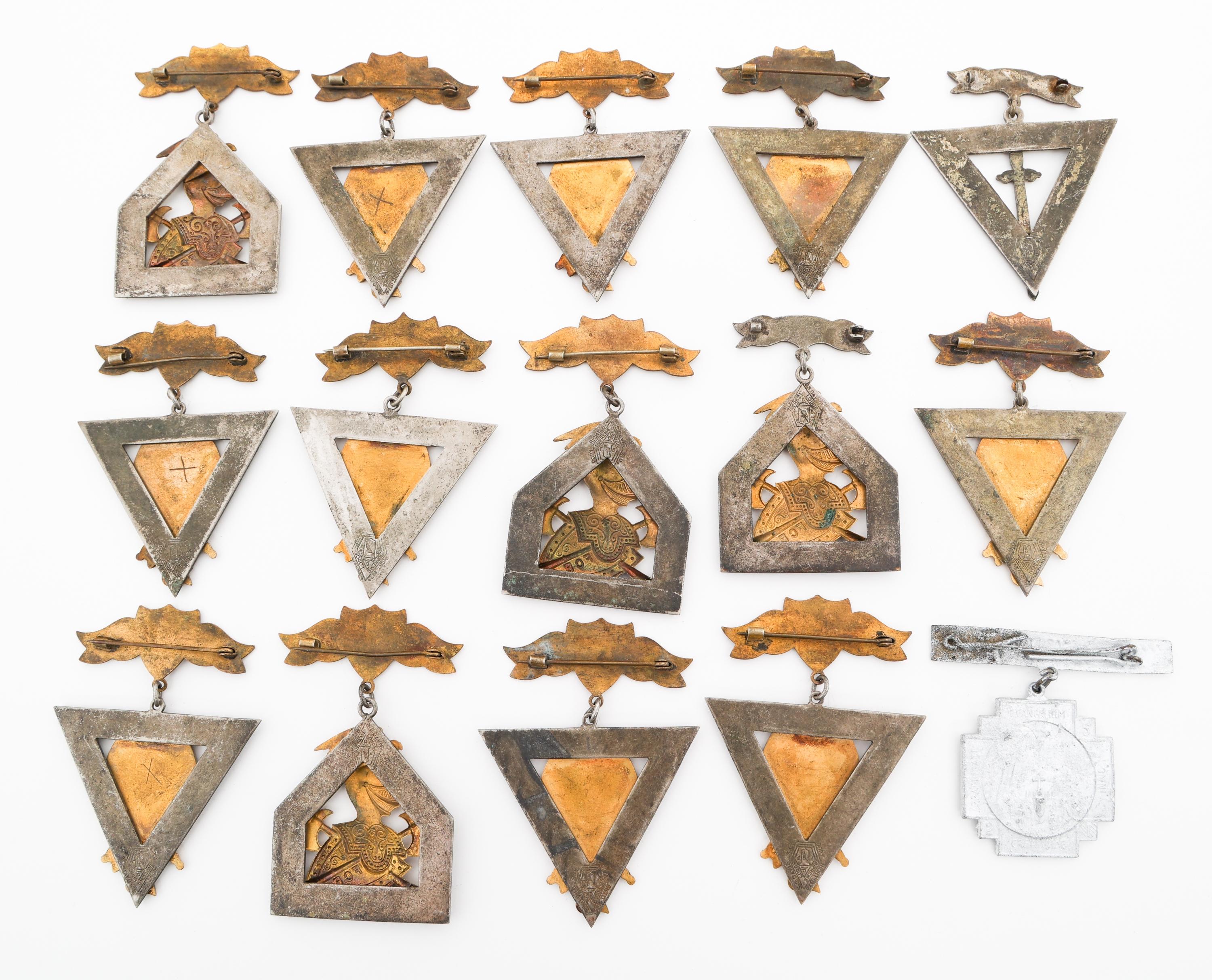 19th C. KNIGHTS OF PYTHIAS & FRATERNAL BADGES