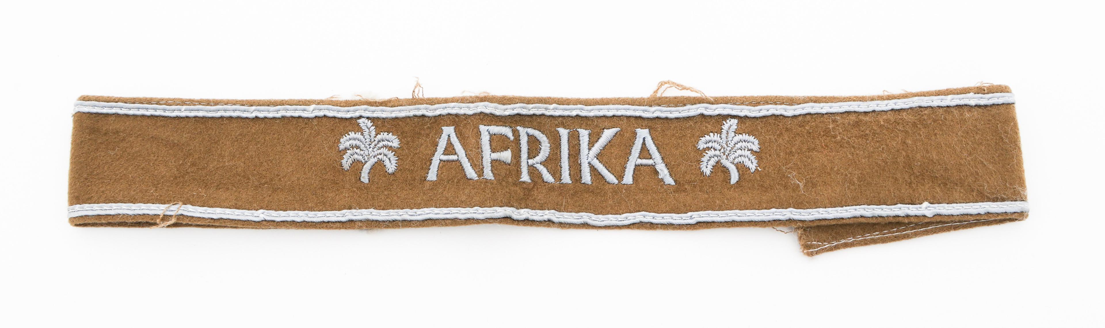 WWII GERMAN AFRIKA KORPS & KRETA CUFF TITLES