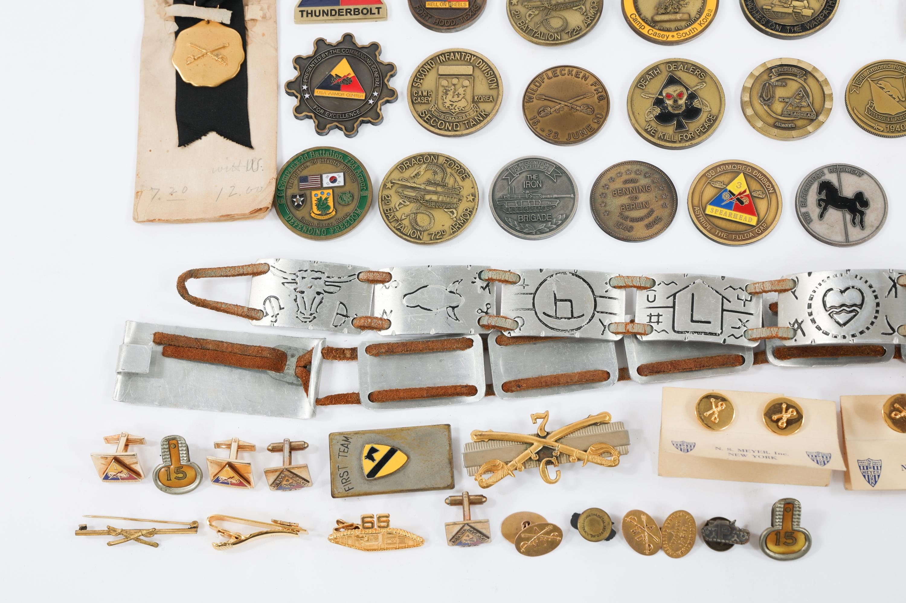 WWII - COLD WAR US ARMY BADGES, COINS, & INSIGNIA
