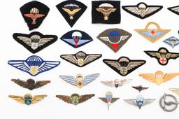 COLD WAR FRENCH PARATROOPER JUMP WINGS & INSIGNIA