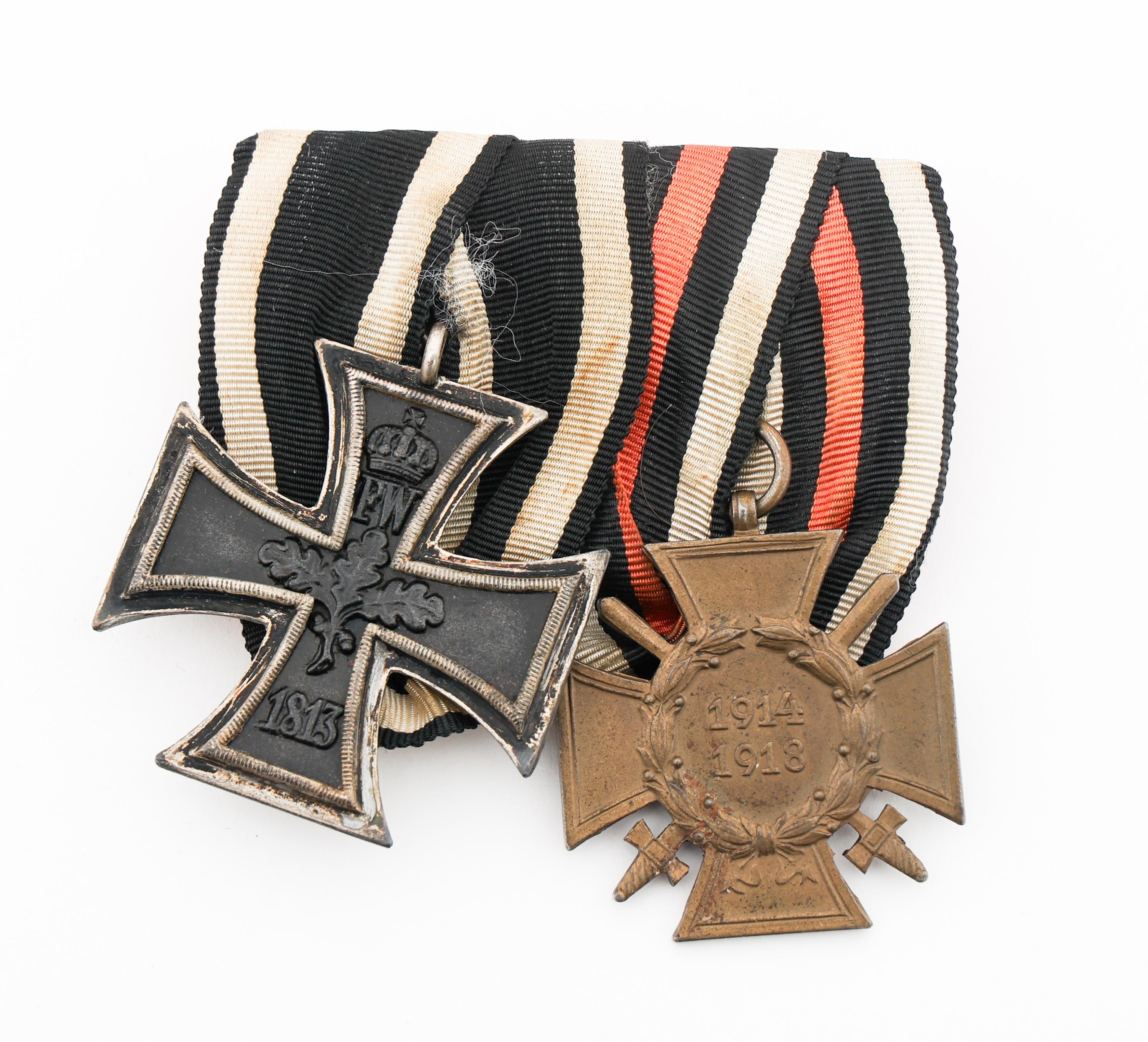 WWI - WWII GERMAN HONOR & IRON CROSS, MINI MEDALS