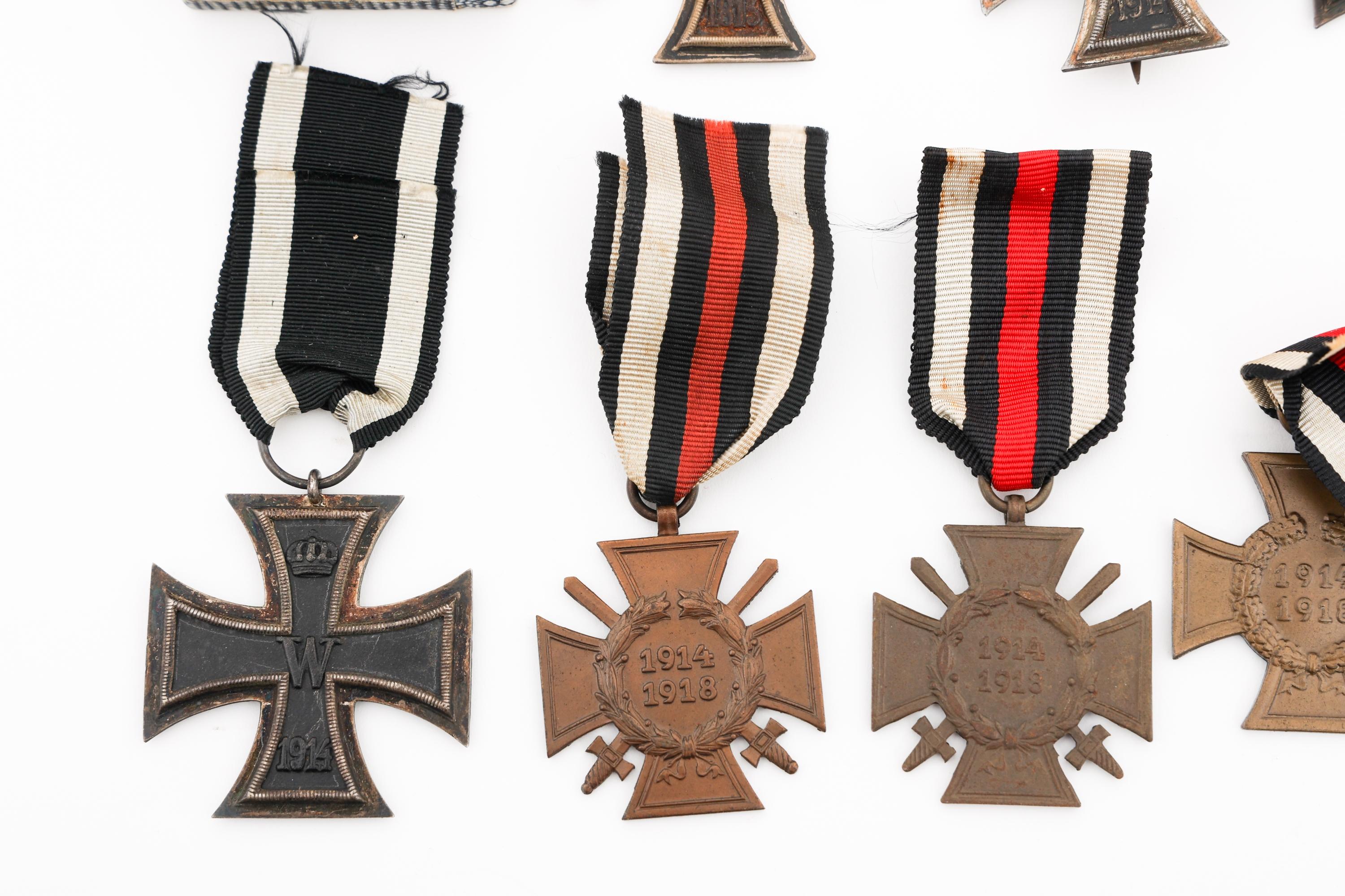 WWI IMPERIAL GERMAN IRON CROSS, MEDALS & RIBBONS