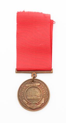 WWI - WWII US NAVY NAMED GOOD CONDUCT MEDALS