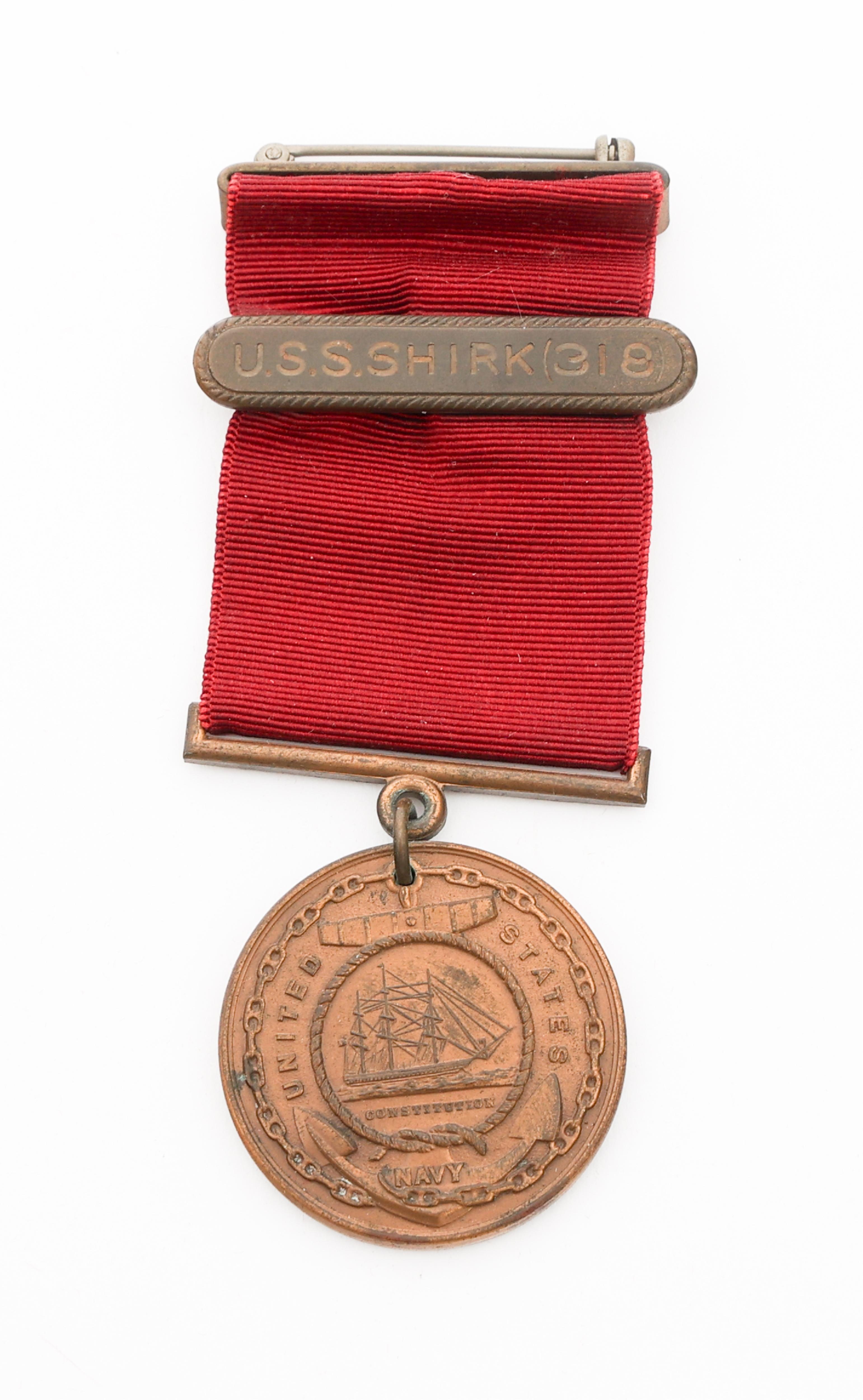 WWI - WWII US NAVY NAMED GOOD CONDUCT MEDALS