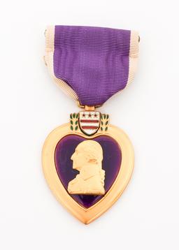 WWII US ARMED FORCES PURPLE HEART MEDALS