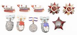 WWII - COLD WAR SOVIET ORDER OF RED STAR & MEDALS