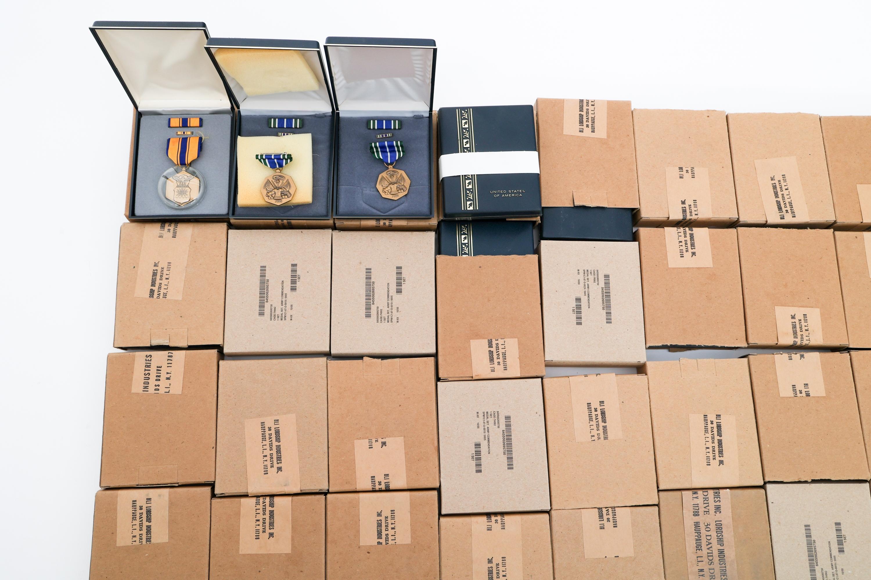 COLD WAR US ARMED FORCES MEDALS WITH CASES