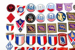 WWII - POST WAR US & WORLD THEATER MADE PATCHES