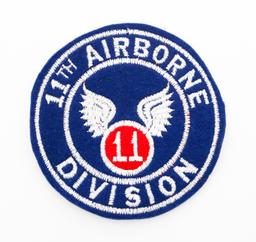 WWII - POST WAR US 11th AIRBORNE DIVISION PATCHES
