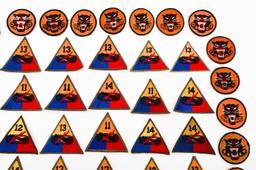 WWII US ARMY ARMORED DIV & TANK DESTROYER PATCHES