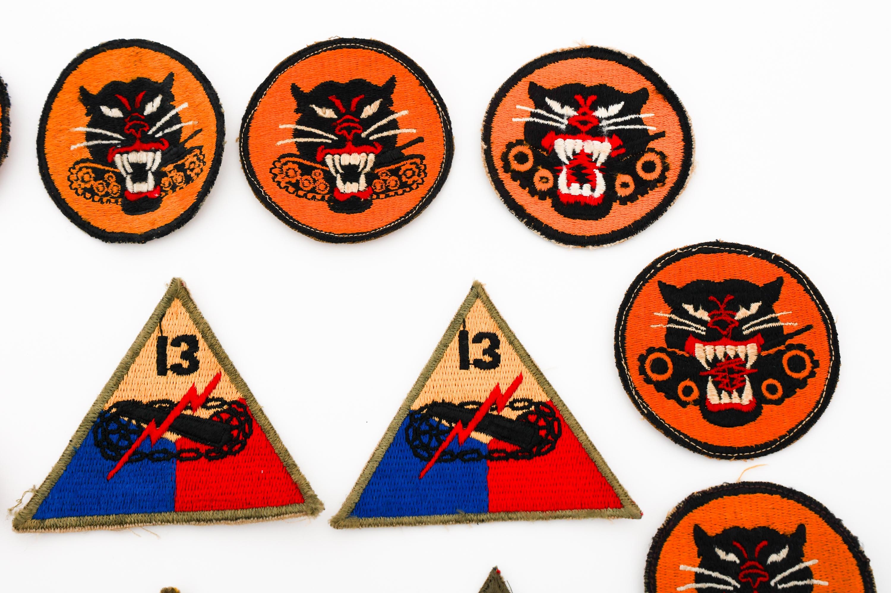 WWII US ARMY ARMORED DIV & TANK DESTROYER PATCHES