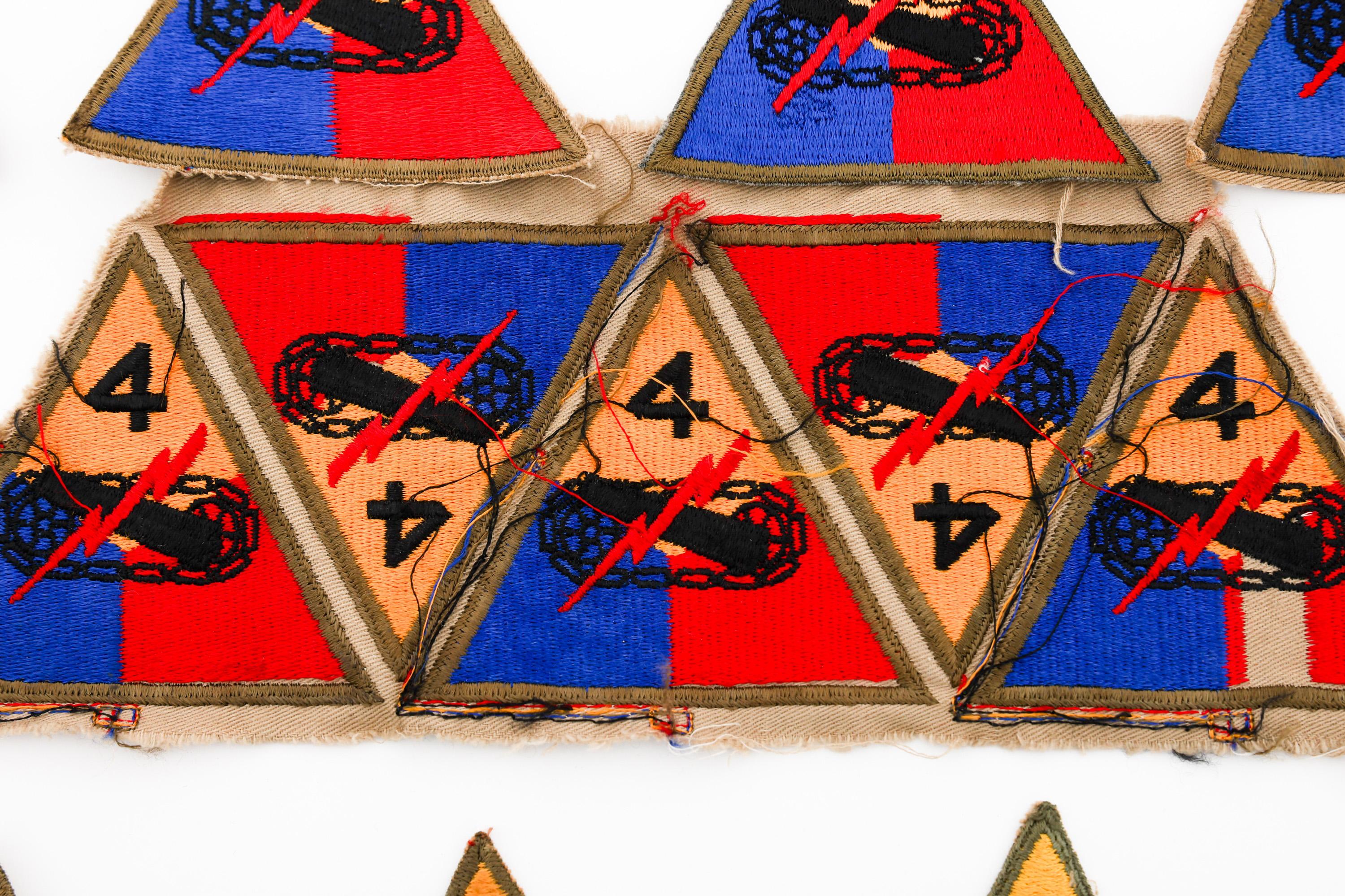 WWII US ARMY ARMORED DIVISION PATCHES